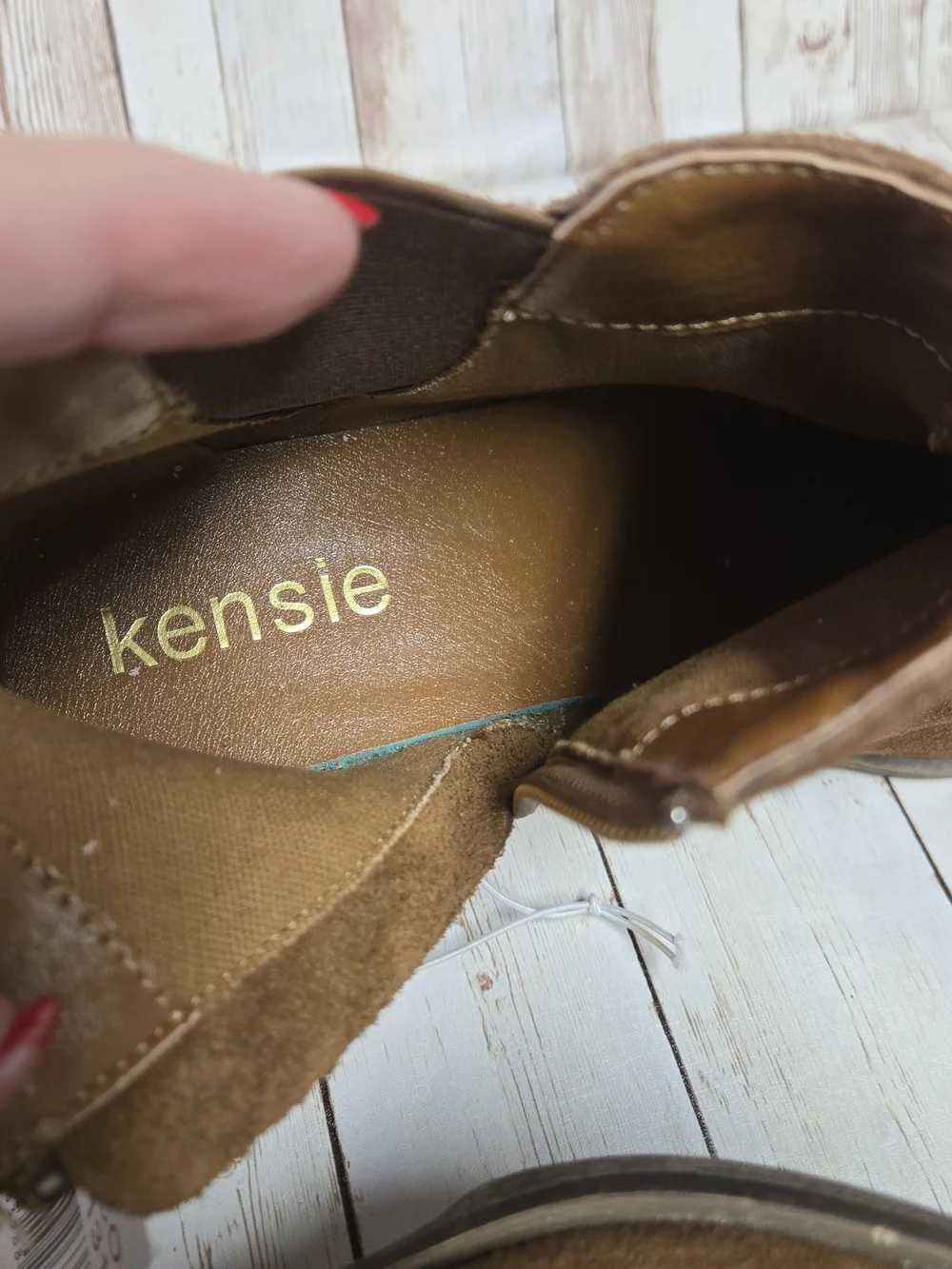 Kensie Gary Brown Suede Ankle Boots Size 9M Tag Attached